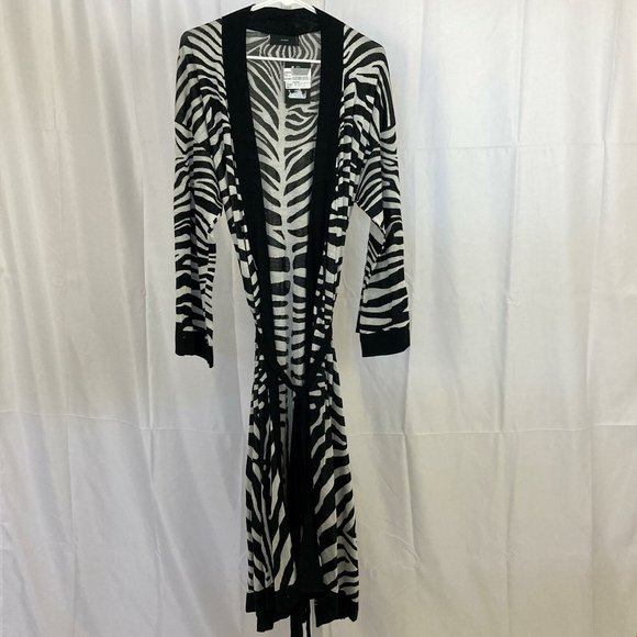 Alanui Sweaters - Alanui Nordstrom NEW Women's Size Small 100% Silk Zebra Pattern Cardigan NWT